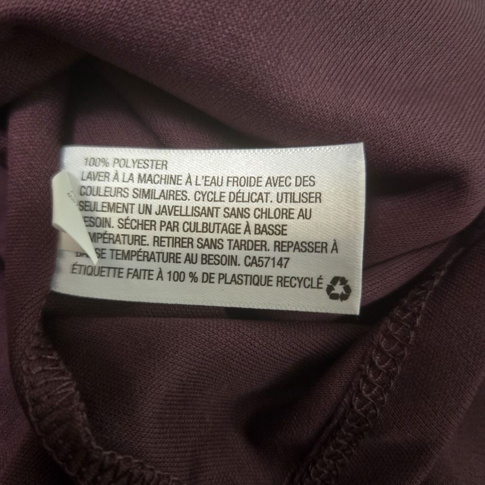 Xhilaration A Line Dress Plum Short Flutter Sleeve Zipper Criss Cross Y2K Small - Picture 9 of 12